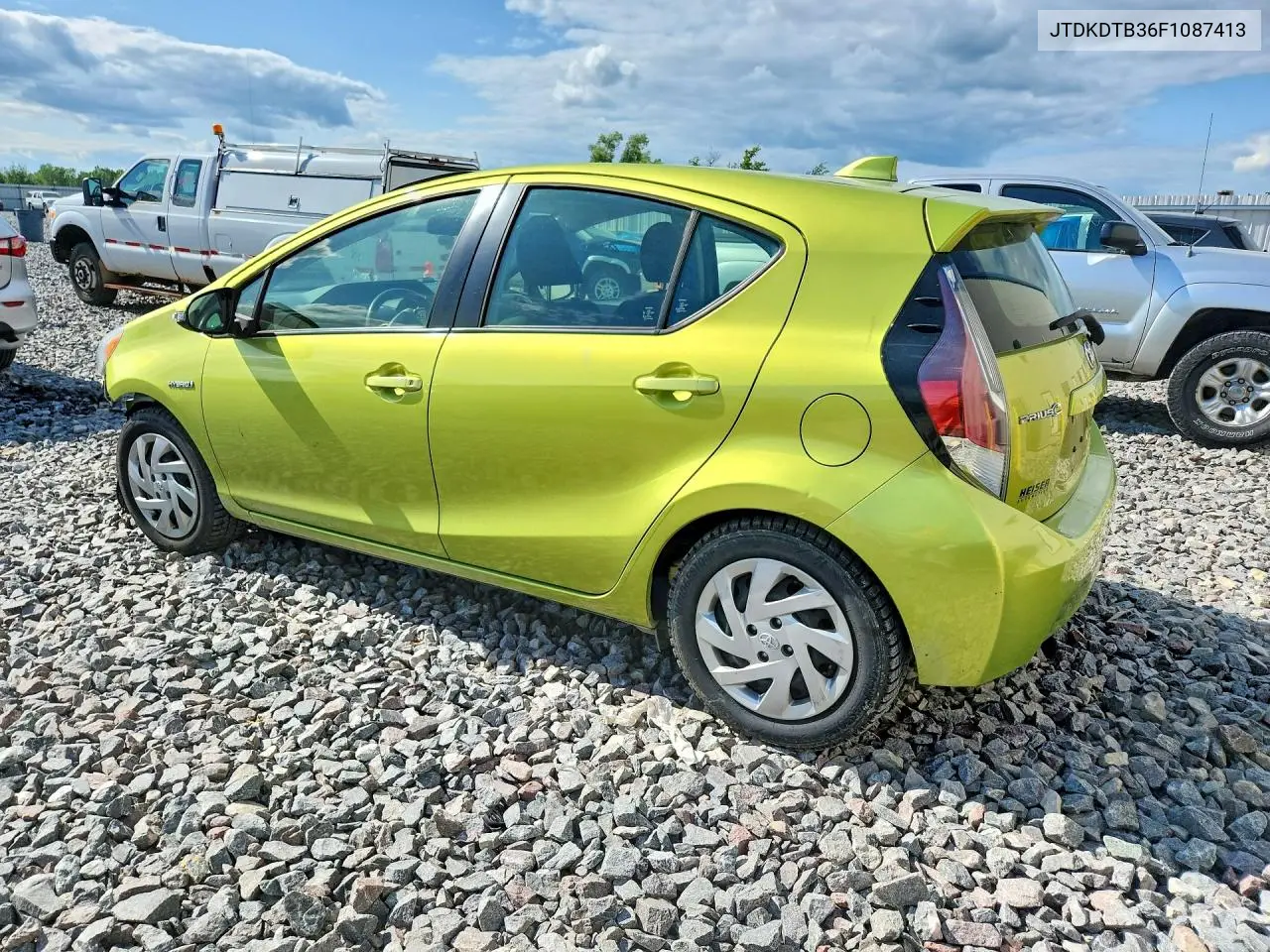 2015 Toyota Prius C Three VIN: JTDKDTB36F1087413 Lot: 61988756