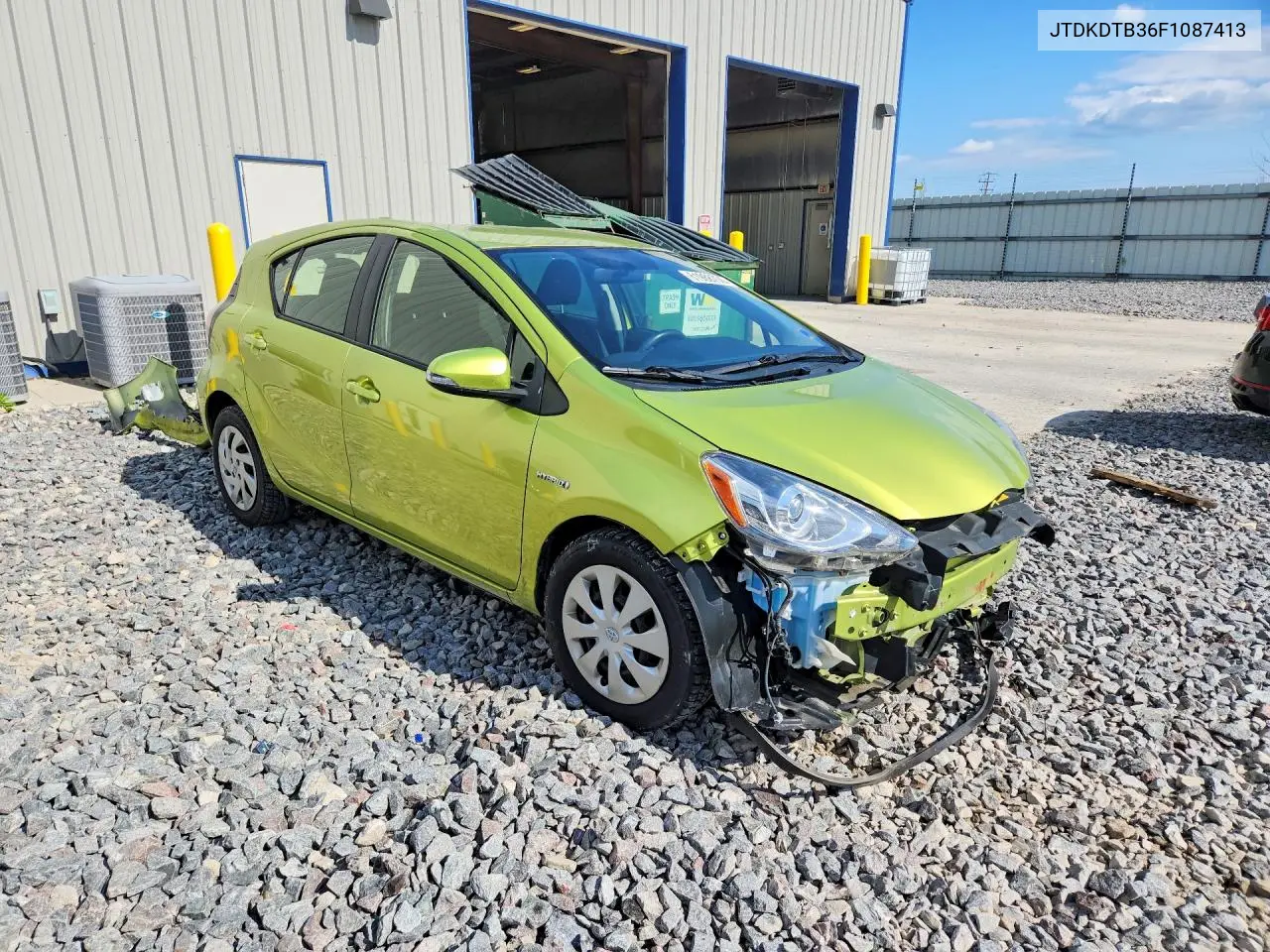 2015 Toyota Prius C Three VIN: JTDKDTB36F1087413 Lot: 61988756