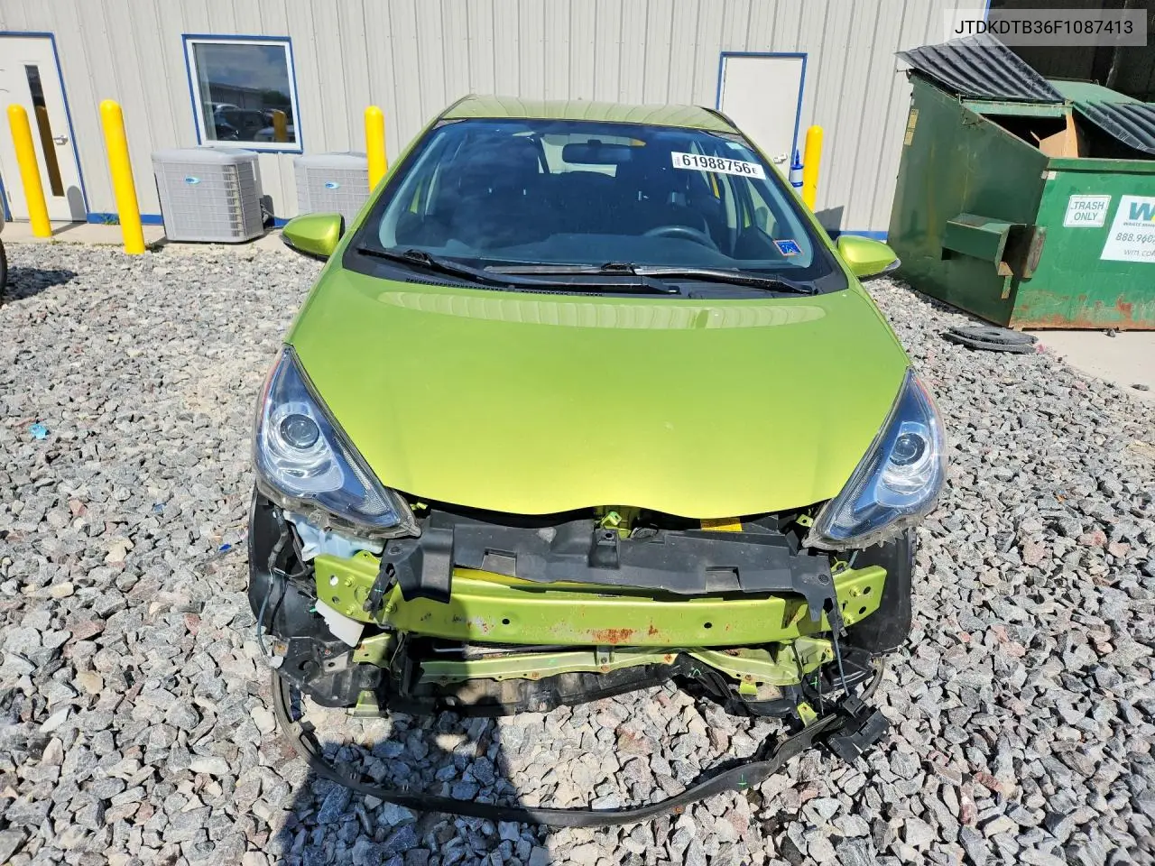 2015 Toyota Prius C Three VIN: JTDKDTB36F1087413 Lot: 61988756