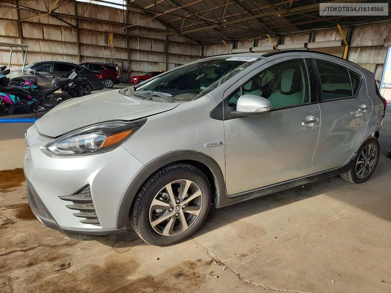 2018 Toyota Prius C One VIN: JTDKDTB34J1614566 Lot: 61163346