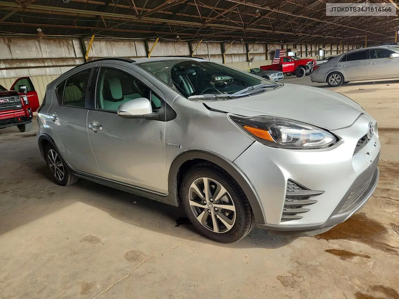 2018 Toyota Prius C One VIN: JTDKDTB34J1614566 Lot: 61163346