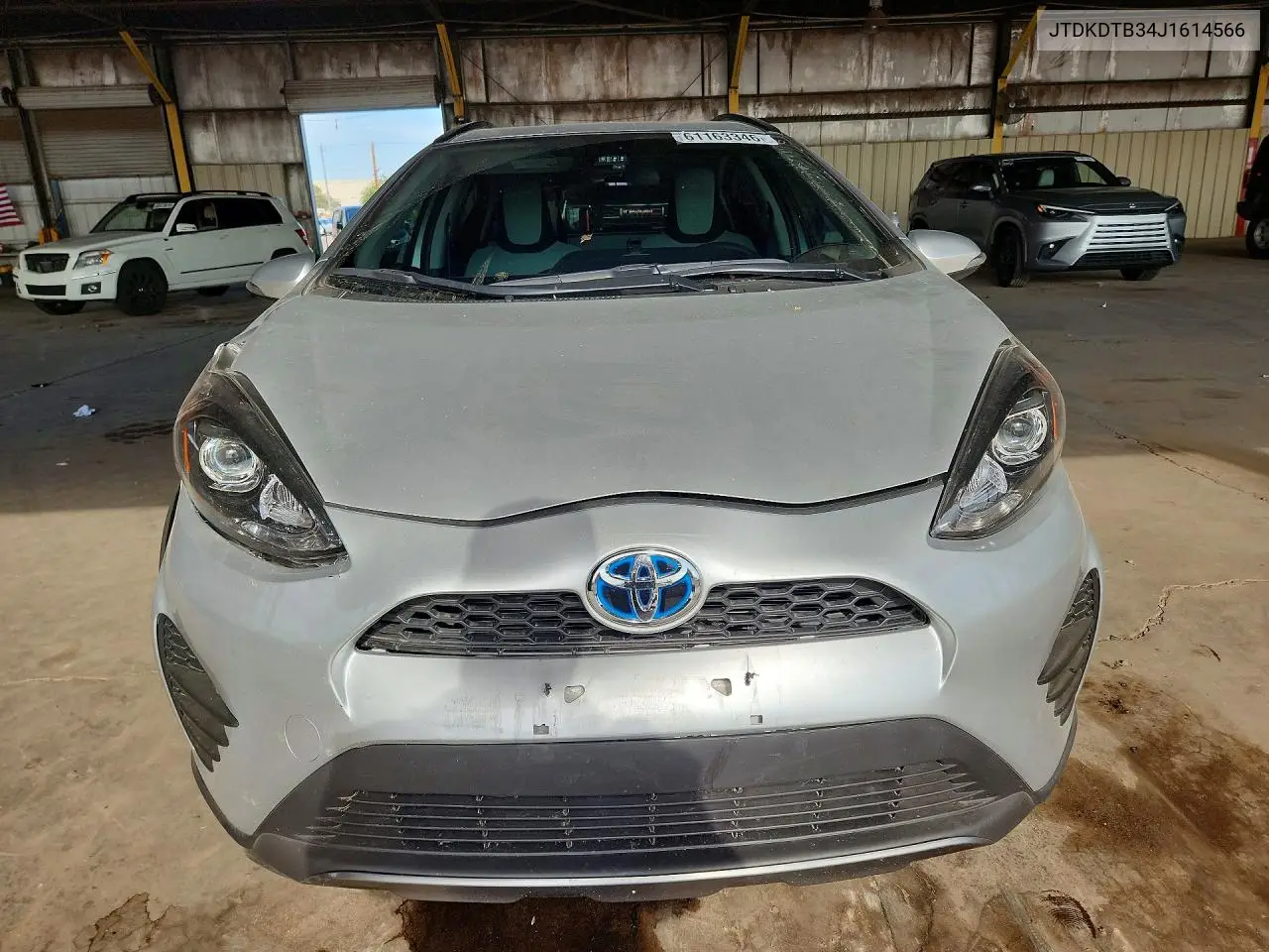 2018 Toyota Prius C One VIN: JTDKDTB34J1614566 Lot: 61163346