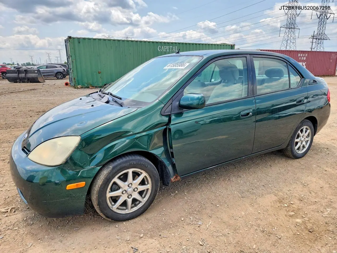 2002 Toyota Prius Base VIN: JT2BK18U520067298 Lot: 61585986