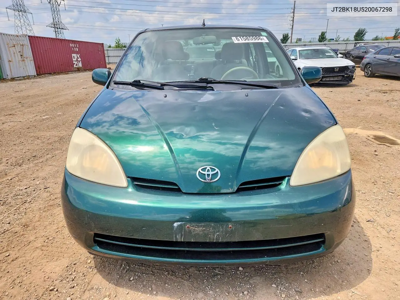 2002 Toyota Prius Base VIN: JT2BK18U520067298 Lot: 61585986