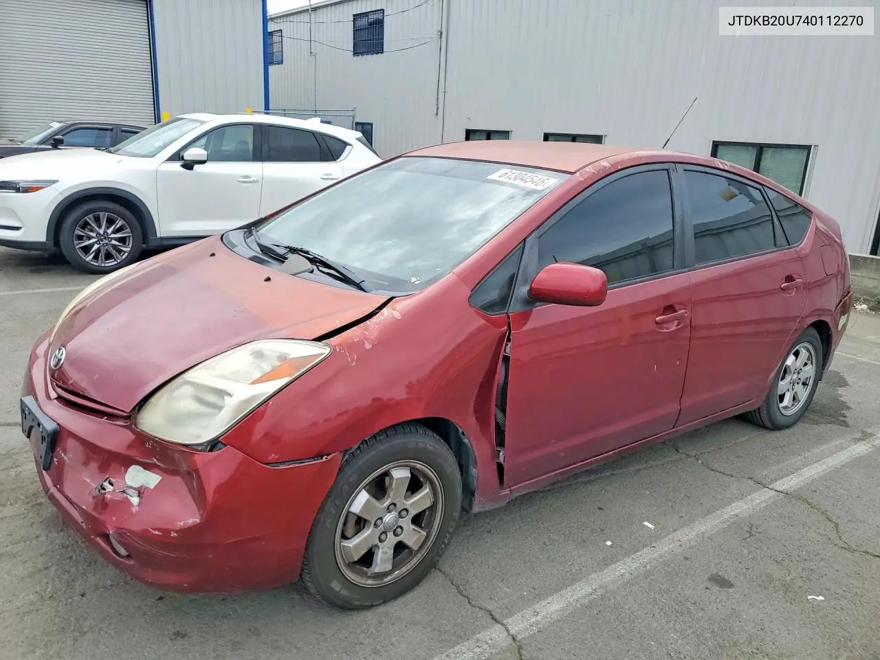 2004 Toyota Prius Base VIN: JTDKB20U740112270 Lot: 61304546