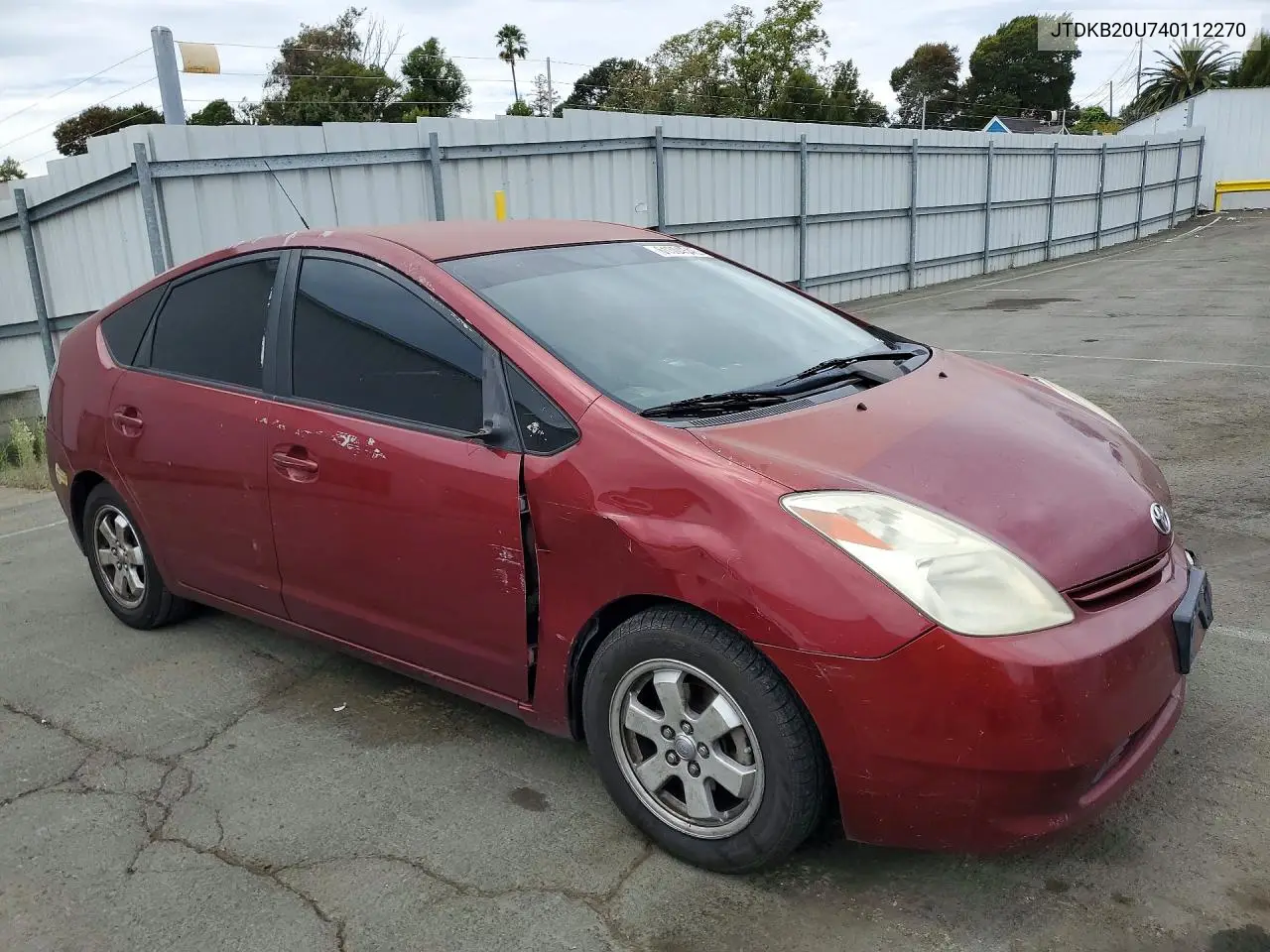 2004 Toyota Prius Base VIN: JTDKB20U740112270 Lot: 61304546