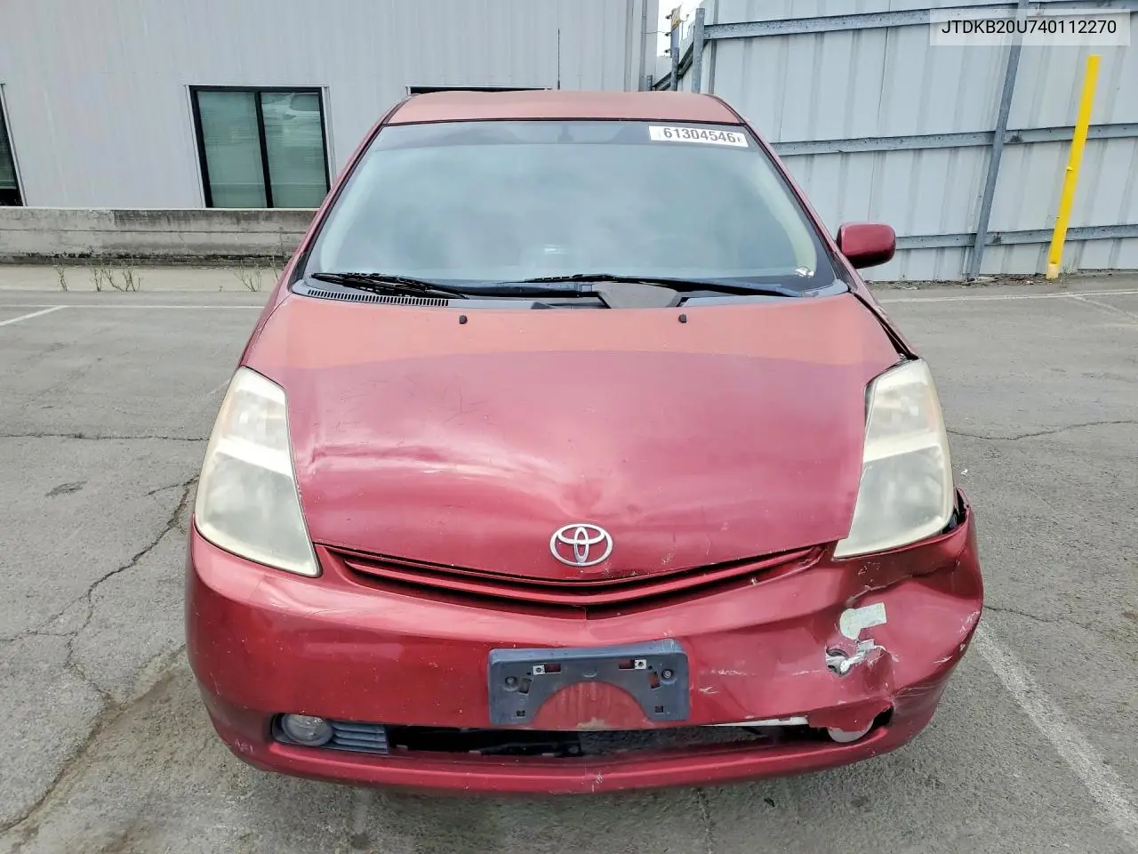 2004 Toyota Prius Base VIN: JTDKB20U740112270 Lot: 61304546