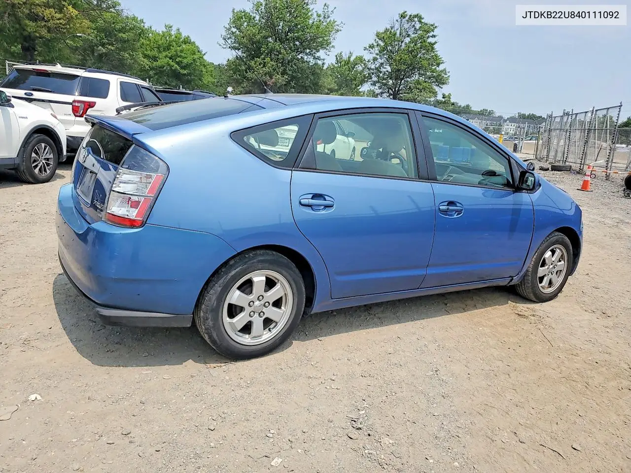 2004 Toyota Prius Base VIN: JTDKB22U840111092 Lot: 61385076