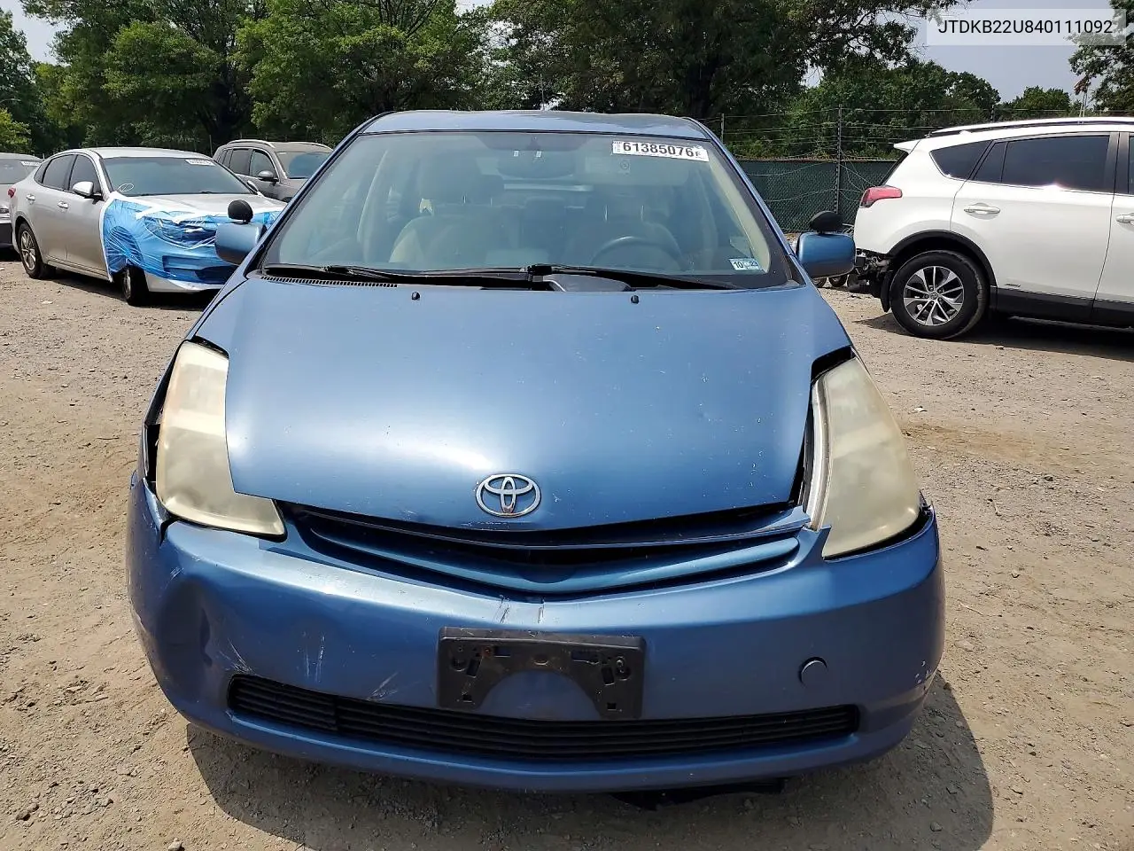 2004 Toyota Prius Base VIN: JTDKB22U840111092 Lot: 61385076