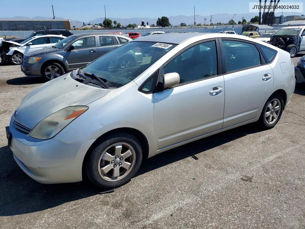 2004 Toyota Prius Base VIN: JTDKB20U040024032 Lot: 62097566