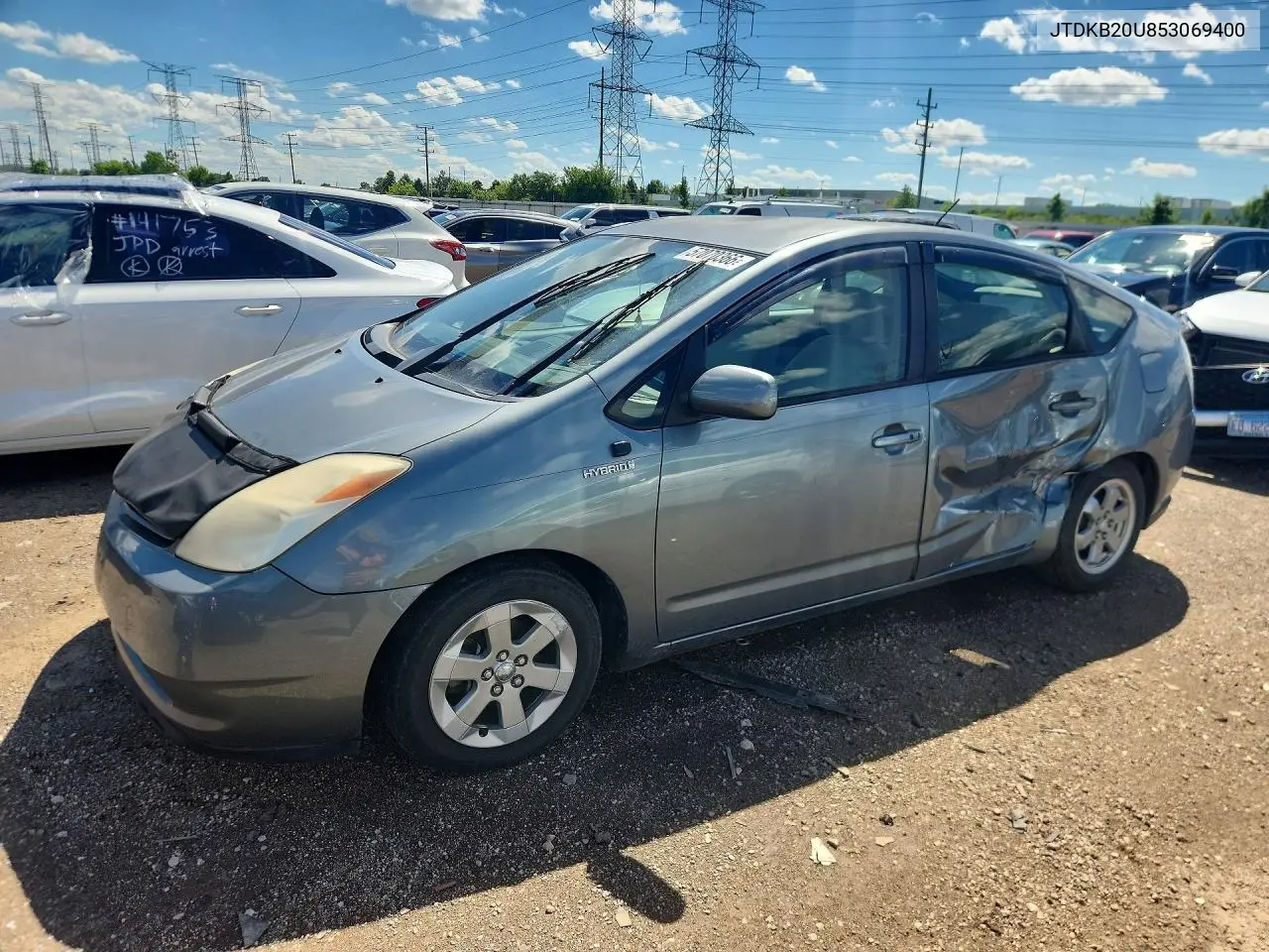 2005 Toyota Prius Base VIN: JTDKB20U853069400 Lot: 57070366