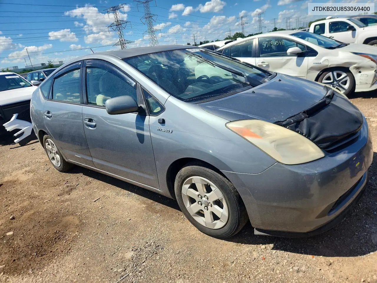 2005 Toyota Prius Base VIN: JTDKB20U853069400 Lot: 57070366