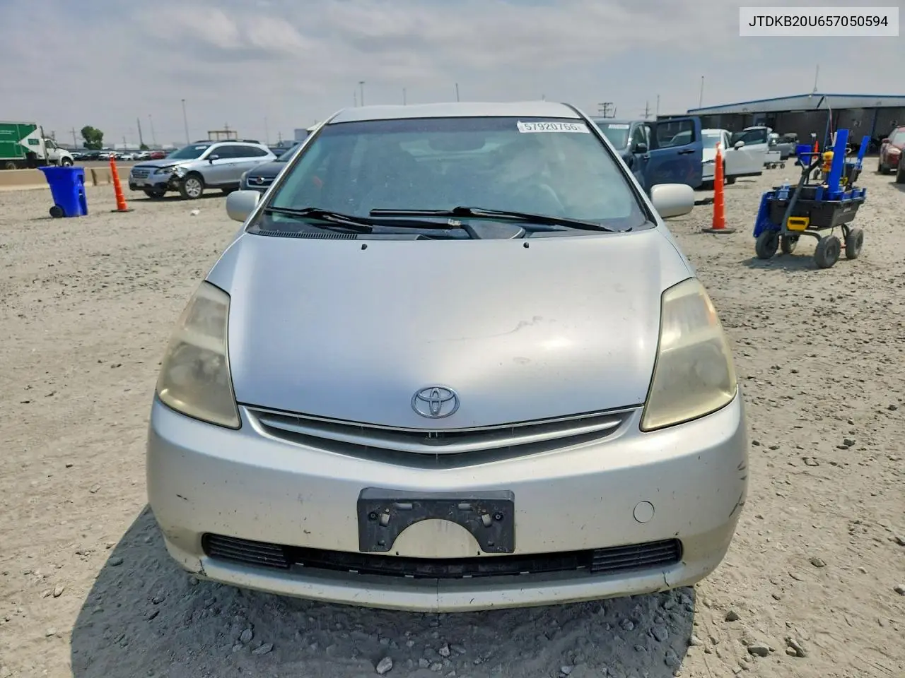 2005 Toyota Prius Base VIN: JTDKB20U657050594 Lot: 57920766