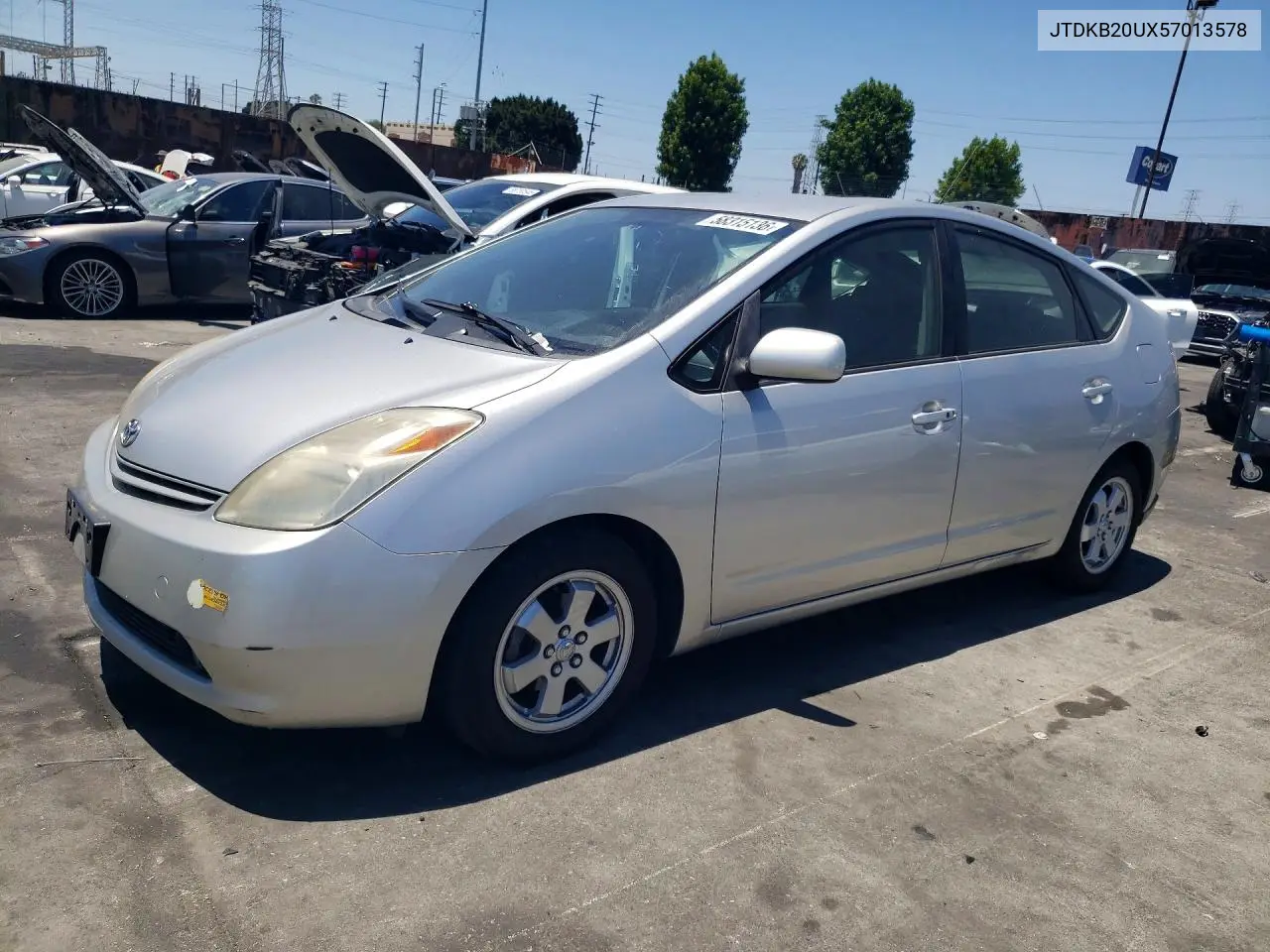 2005 Toyota Prius Base VIN: JTDKB20UX57013578 Lot: 58315136