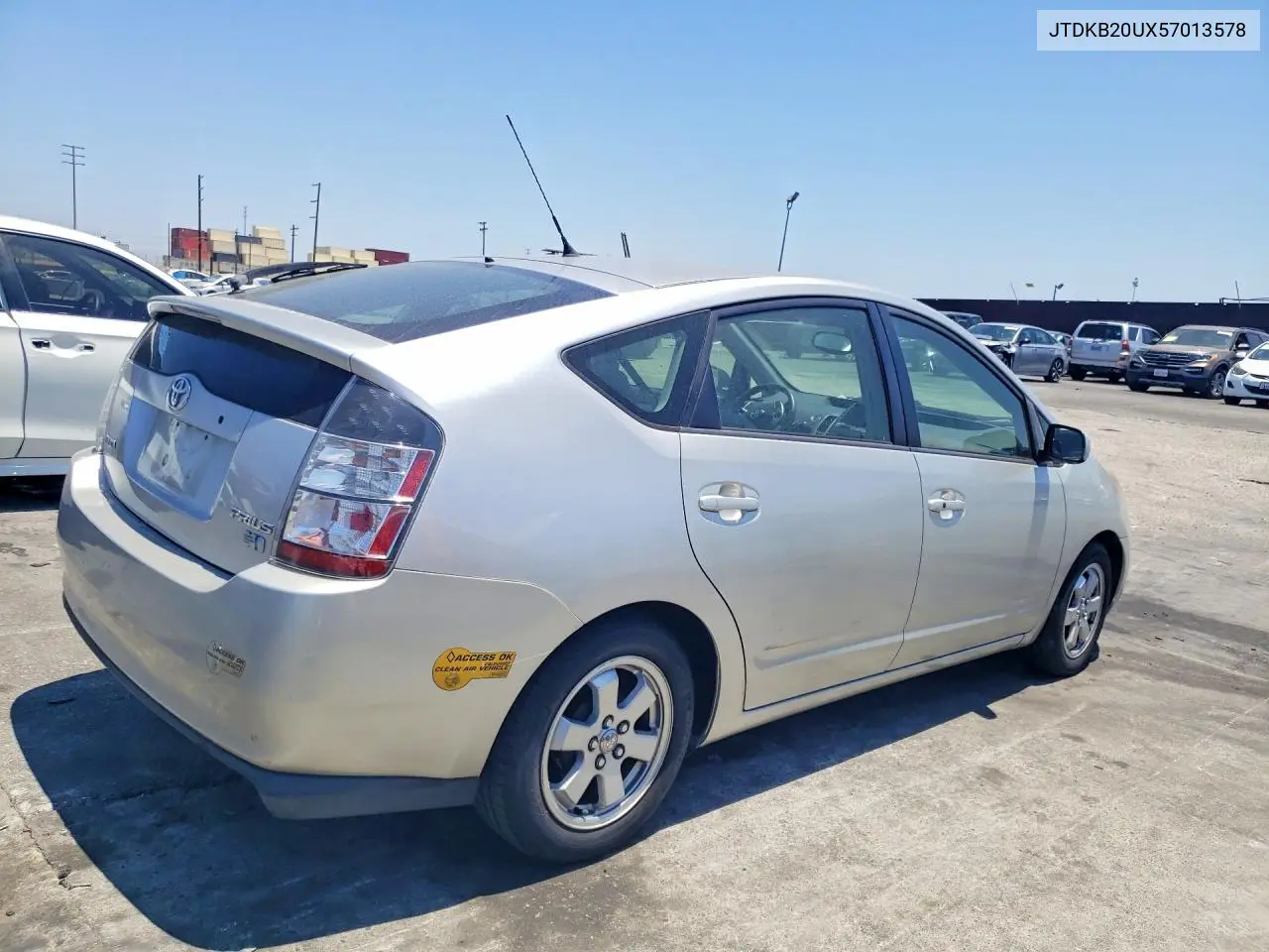 2005 Toyota Prius Base VIN: JTDKB20UX57013578 Lot: 58315136