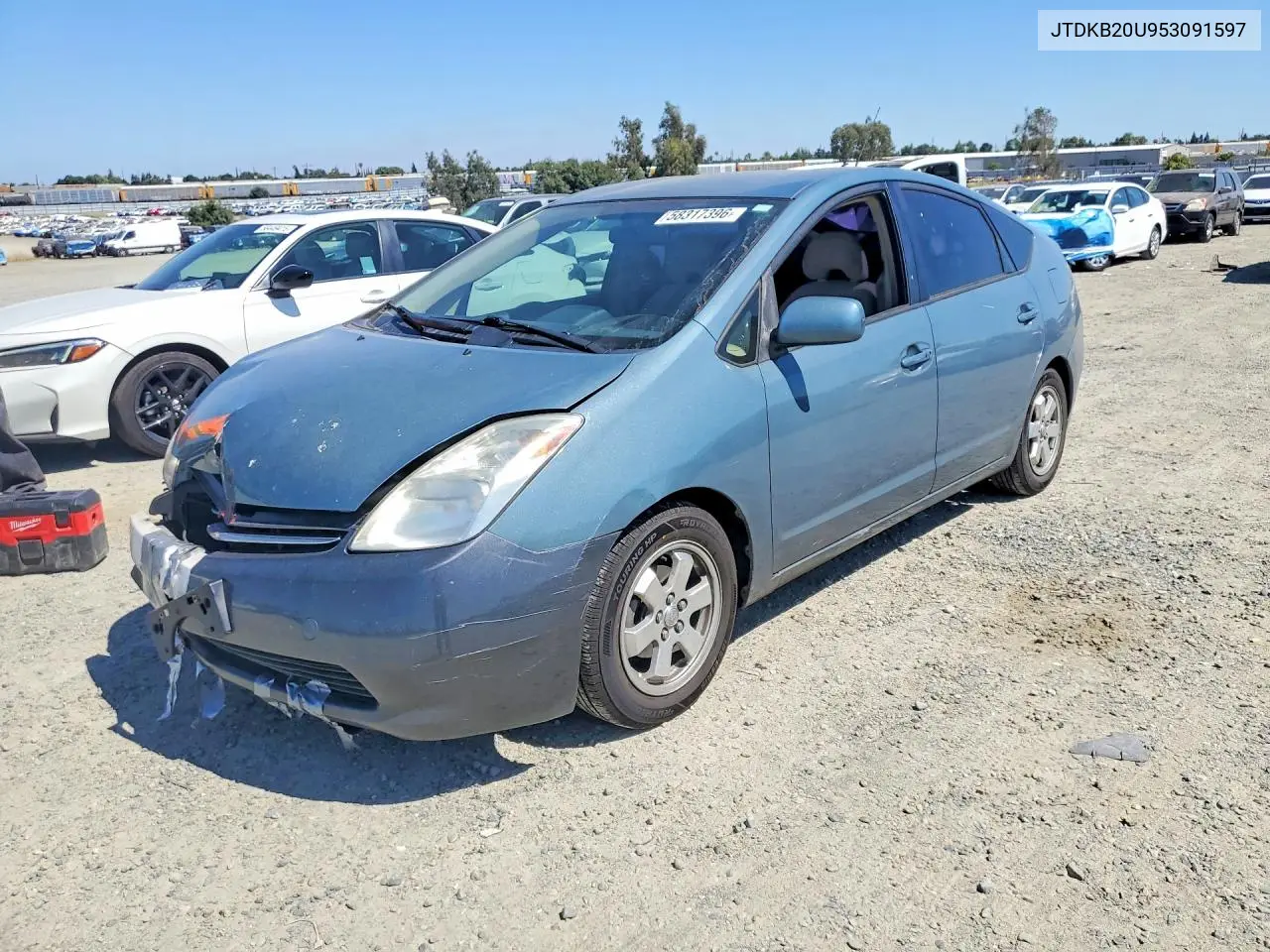 2005 Toyota Prius Base VIN: JTDKB20U953091597 Lot: 58317396