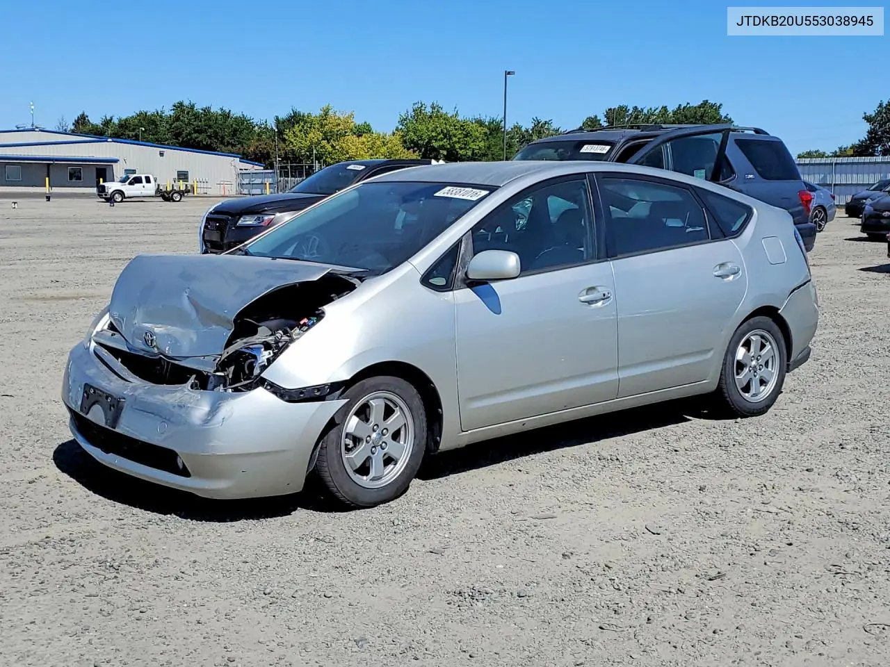 2005 Toyota Prius Base VIN: JTDKB20U553038945 Lot: 58381016