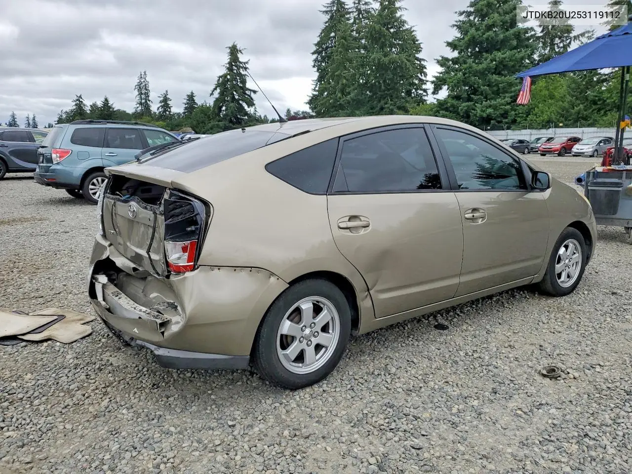 2005 Toyota Prius Base VIN: JTDKB20U253119112 Lot: 58602586