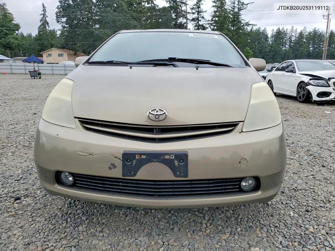 2005 Toyota Prius Base VIN: JTDKB20U253119112 Lot: 58602586