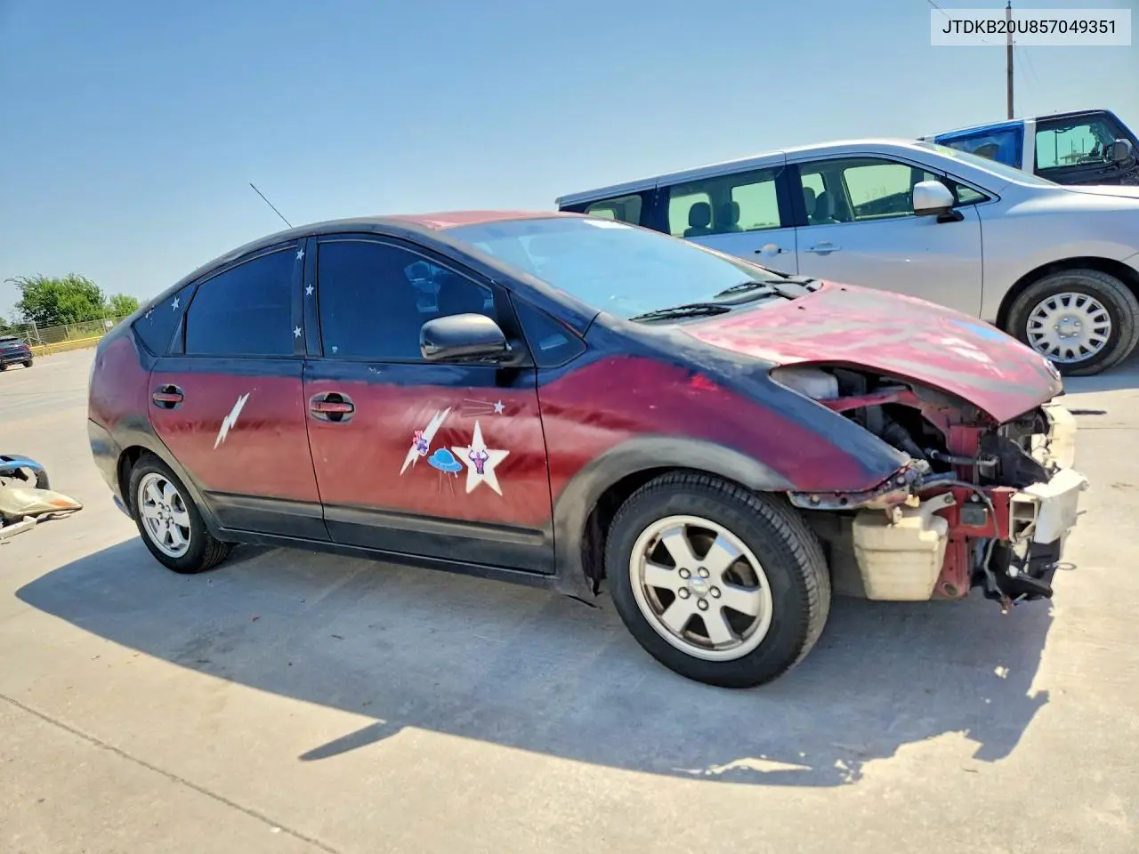 2005 Toyota Prius Base VIN: JTDKB20U857049351 Lot: 61334366