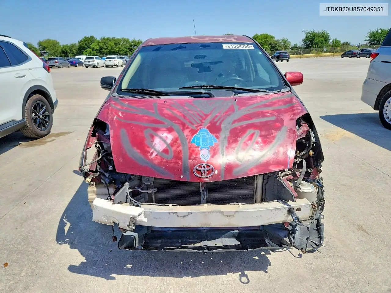 2005 Toyota Prius Base VIN: JTDKB20U857049351 Lot: 61334366