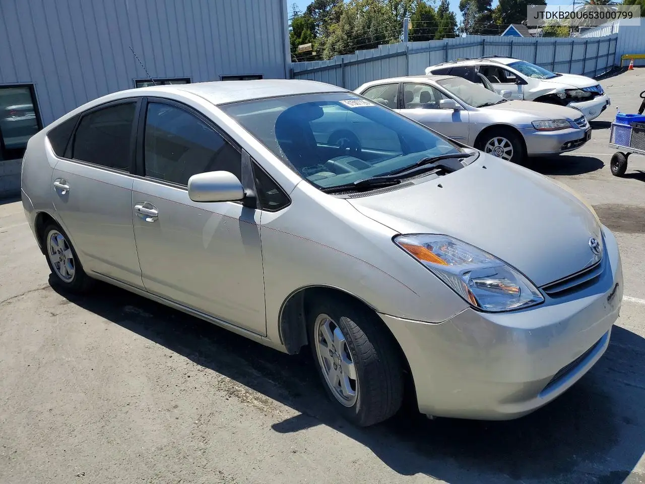2005 Toyota Prius Base VIN: JTDKB20U653000799 Lot: 61507726