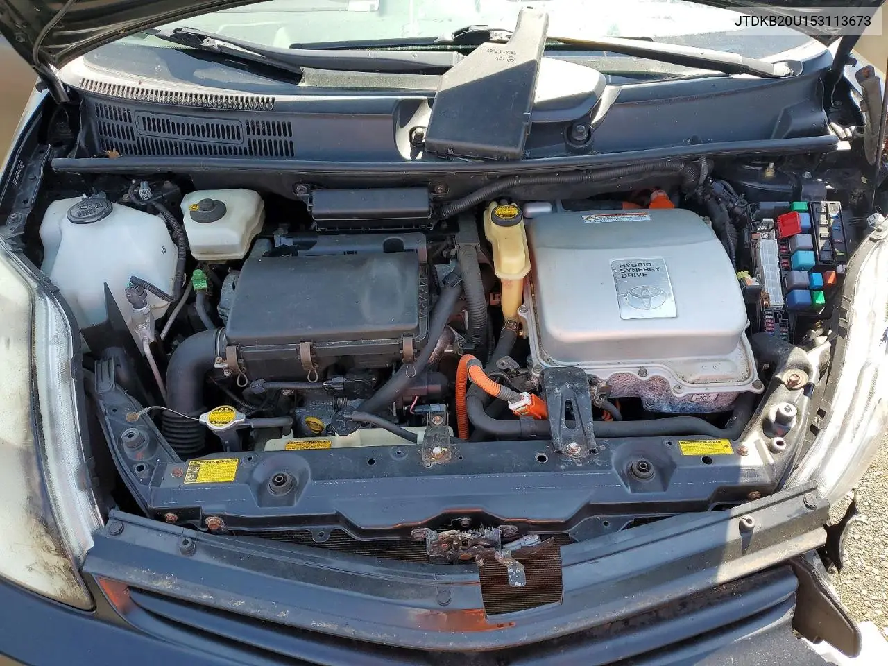 2005 Toyota Prius Base VIN: JTDKB20U153113673 Lot: 61529666