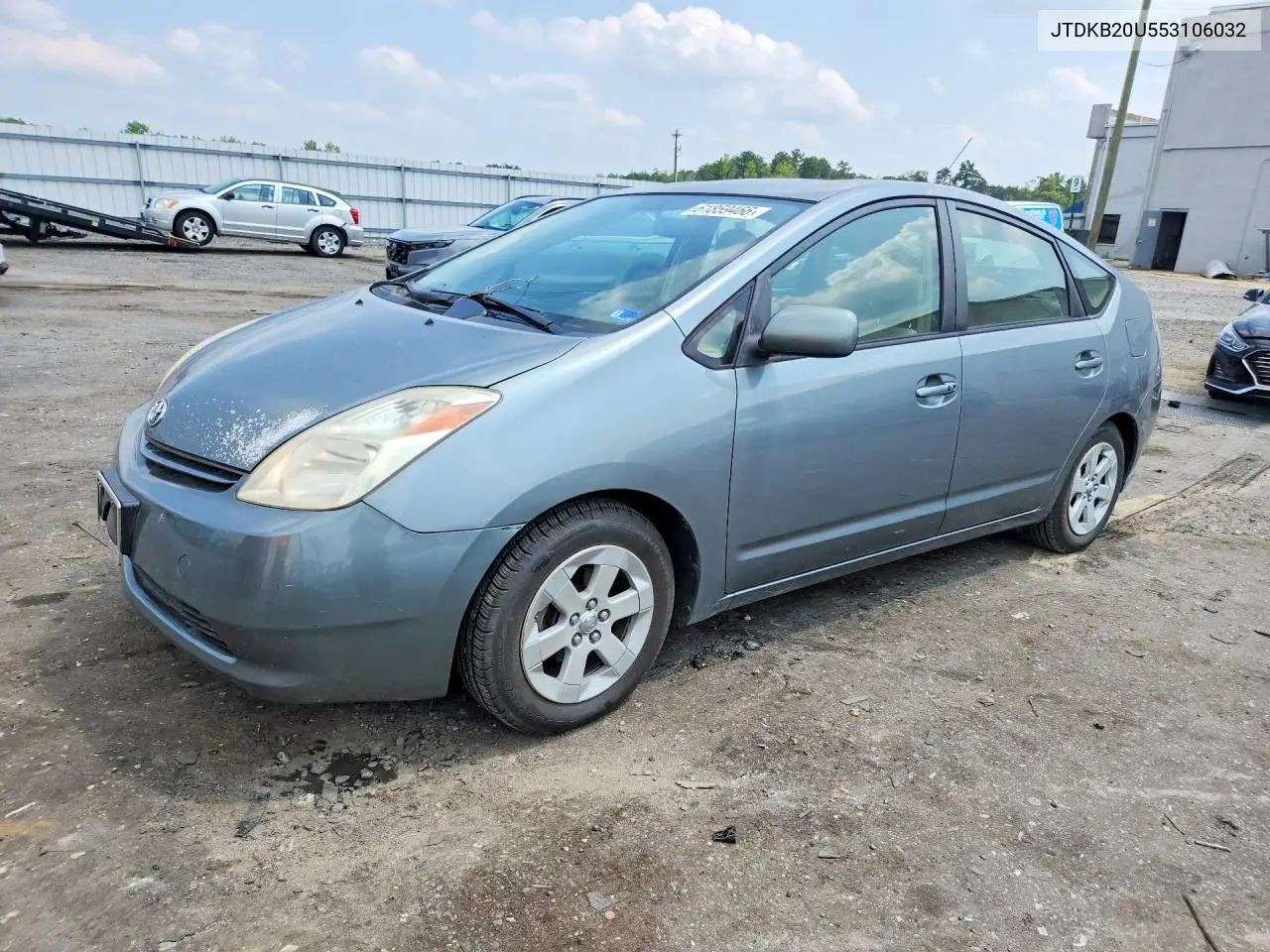 2005 Toyota Prius Base VIN: JTDKB20U553106032 Lot: 61859466
