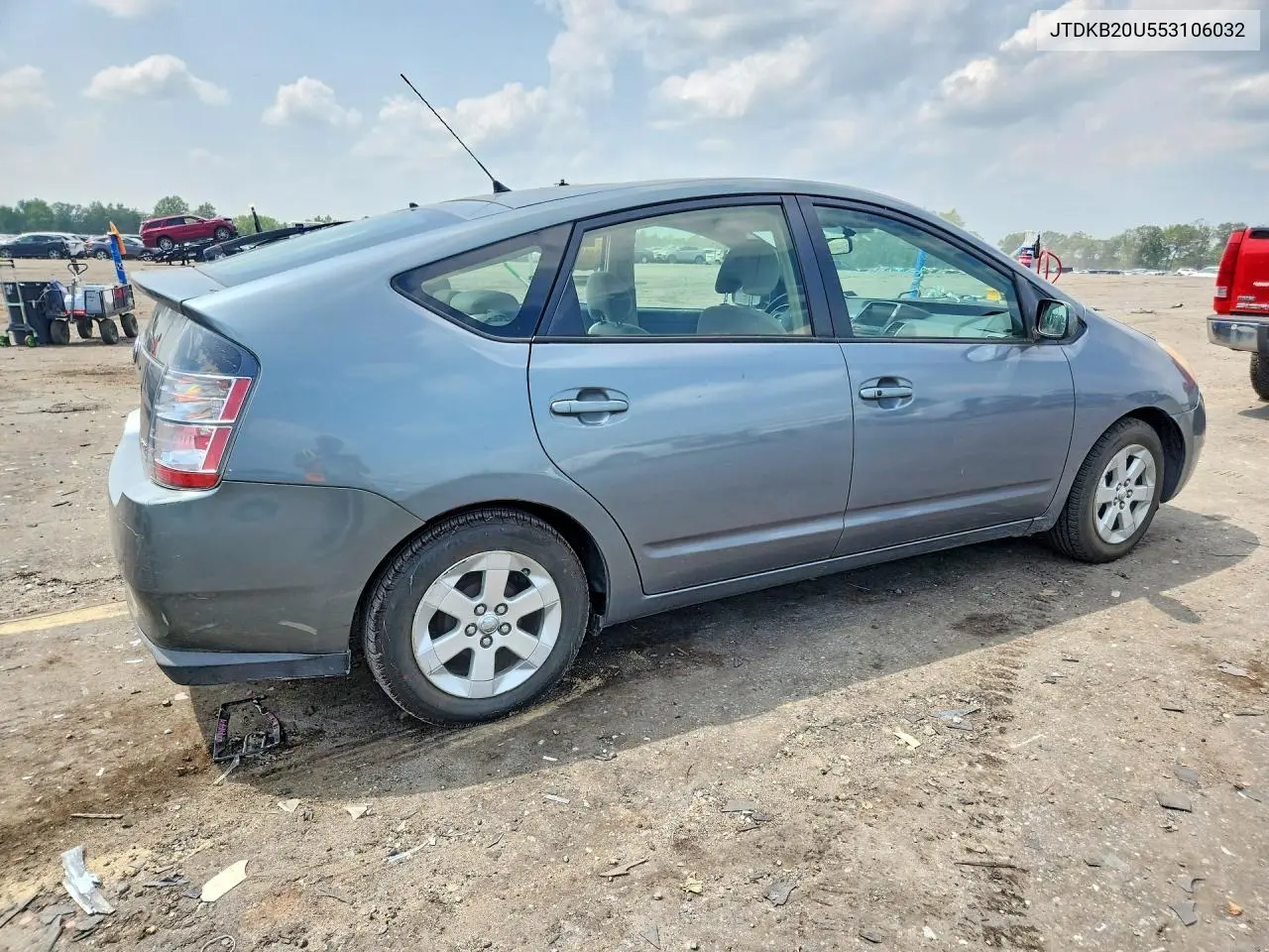 2005 Toyota Prius Base VIN: JTDKB20U553106032 Lot: 61859466