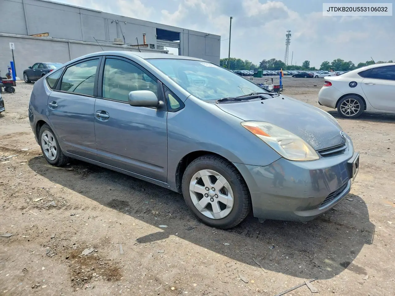 2005 Toyota Prius Base VIN: JTDKB20U553106032 Lot: 61859466