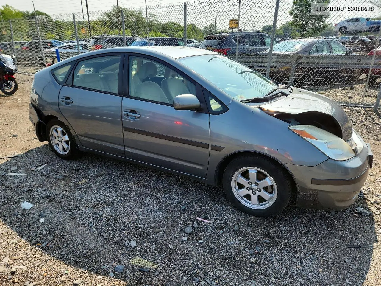 2005 Toyota Prius Base VIN: JTDKB20U153088628 Lot: 62157556