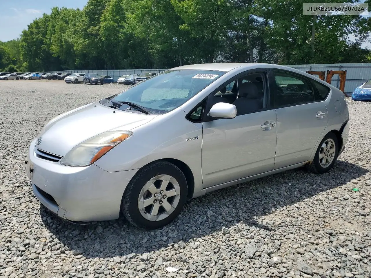 2006 Toyota Prius Base VIN: JTDKB20U367507024 Lot: 56390296