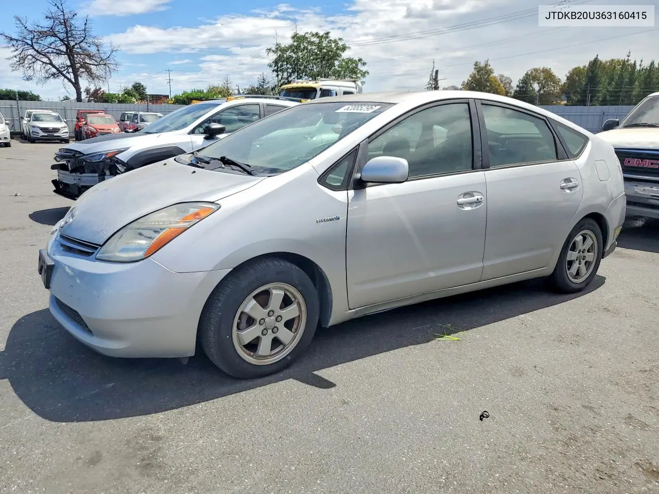 2006 Toyota Prius VIN: JTDKB20U363160415 Lot: 62085296