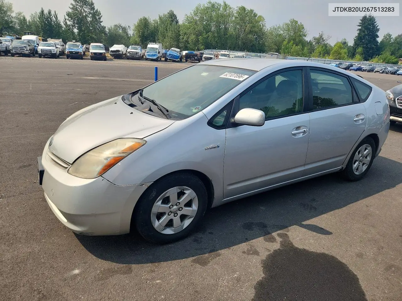 JTDKB20U267513283 2006 Toyota Prius Base