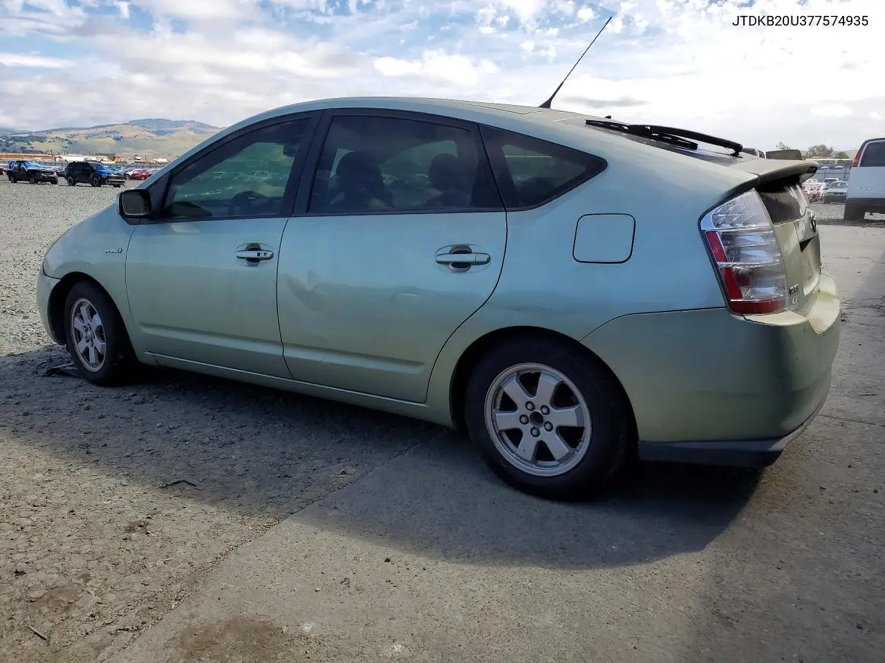 2007 Toyota Prius Base VIN: JTDKB20U377574935 Lot: 49321236