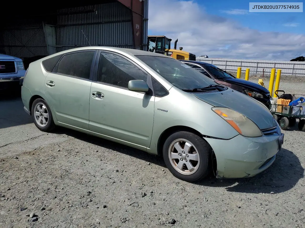2007 Toyota Prius Base VIN: JTDKB20U377574935 Lot: 49321236