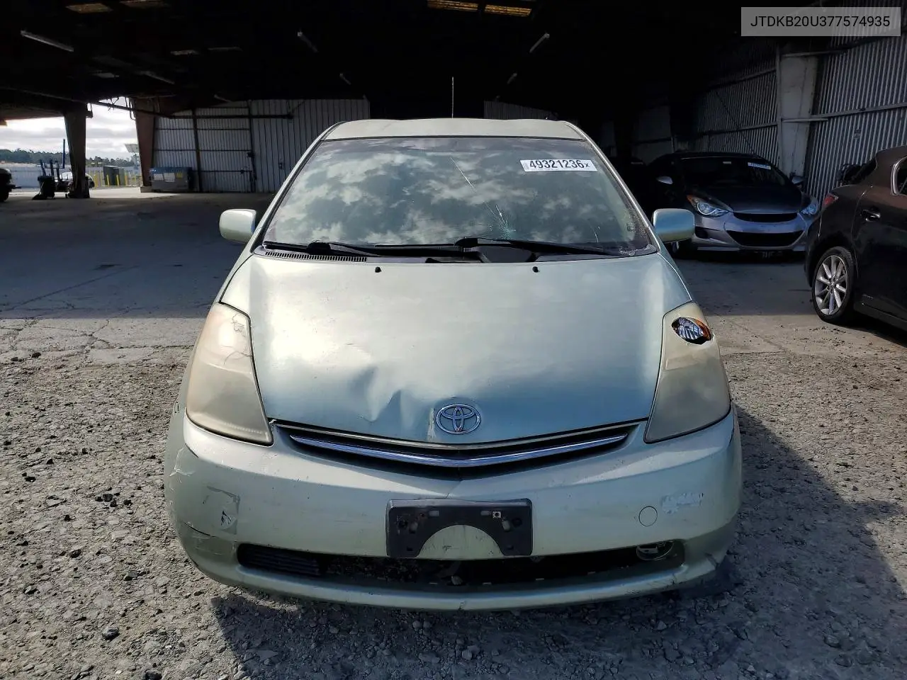 2007 Toyota Prius Base VIN: JTDKB20U377574935 Lot: 49321236