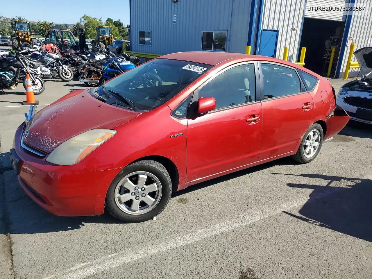 2007 Toyota Prius Base VIN: JTDKB20U573280587 Lot: 54202126