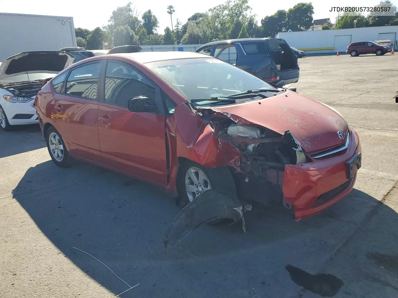 2007 Toyota Prius Base VIN: JTDKB20U573280587 Lot: 54202126
