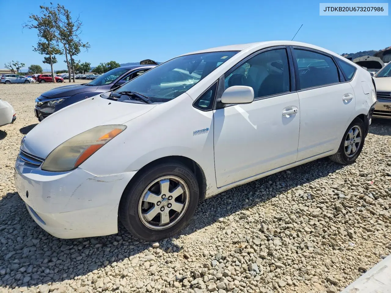 2007 Toyota Prius Base VIN: JTDKB20U673207986 Lot: 55970356