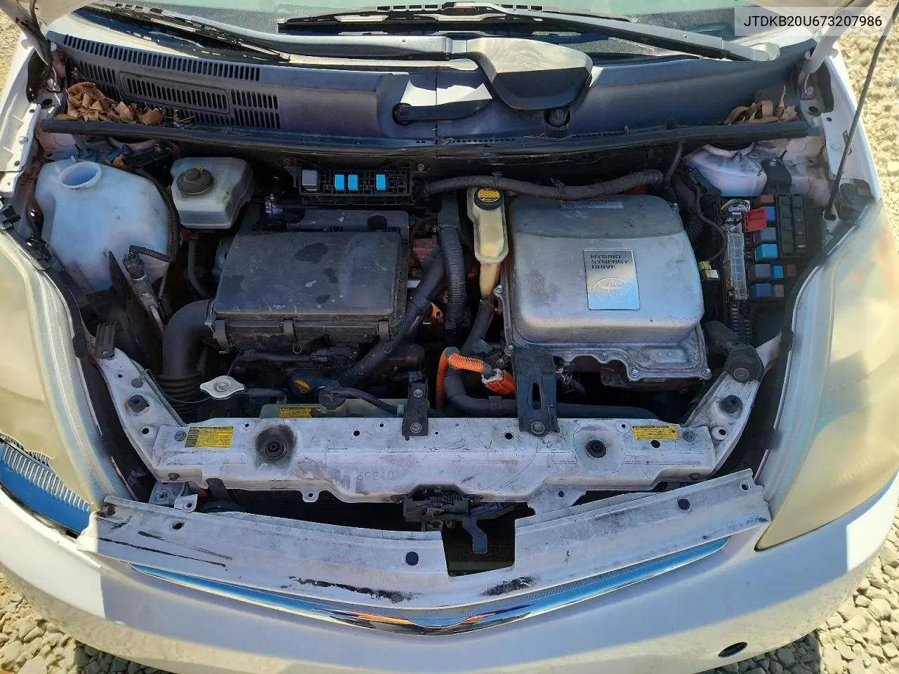 2007 Toyota Prius Base VIN: JTDKB20U673207986 Lot: 55970356