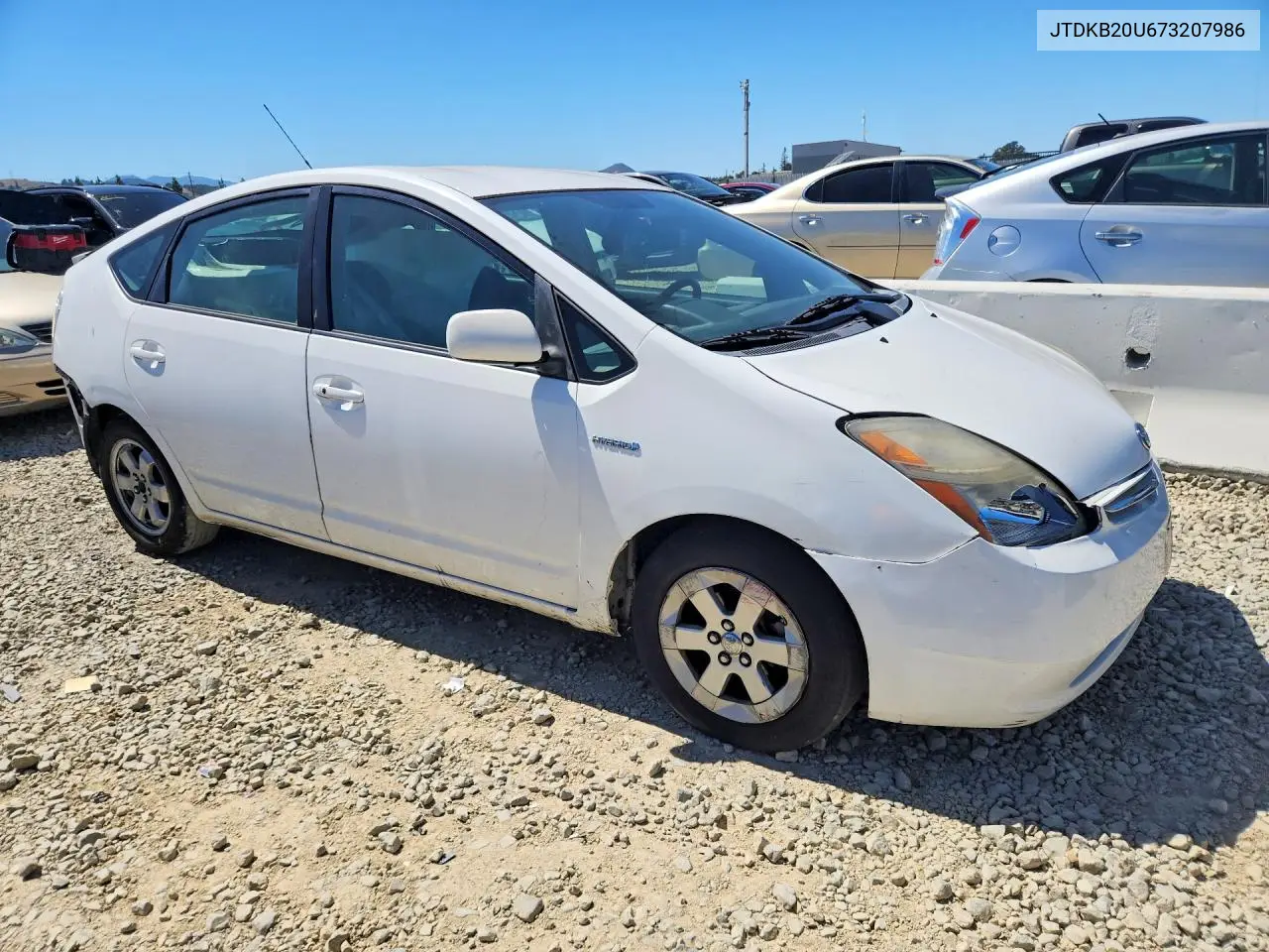 2007 Toyota Prius Base VIN: JTDKB20U673207986 Lot: 55970356