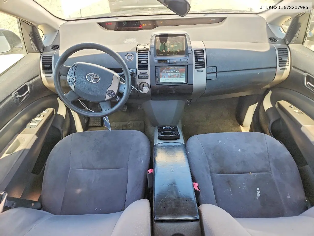 2007 Toyota Prius Base VIN: JTDKB20U673207986 Lot: 55970356