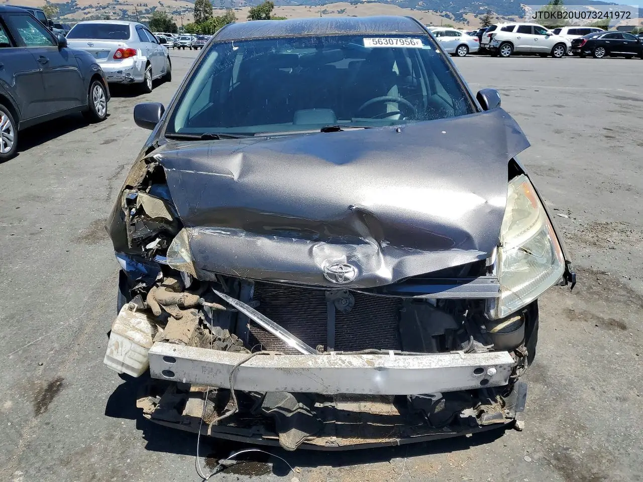 2007 Toyota Prius Base VIN: JTDKB20U073241972 Lot: 56307956