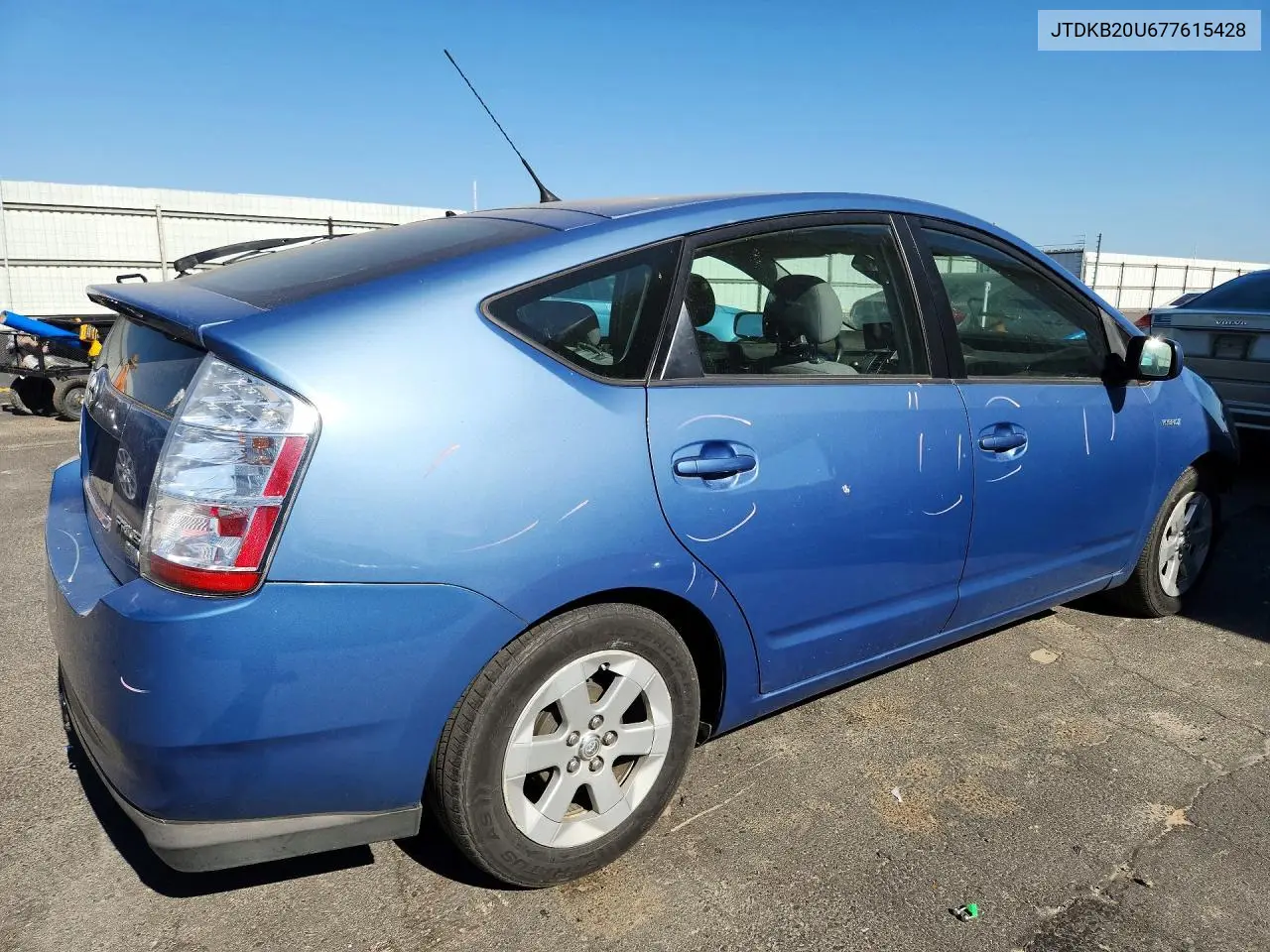 2007 Toyota Prius Base VIN: JTDKB20U677615428 Lot: 56533236