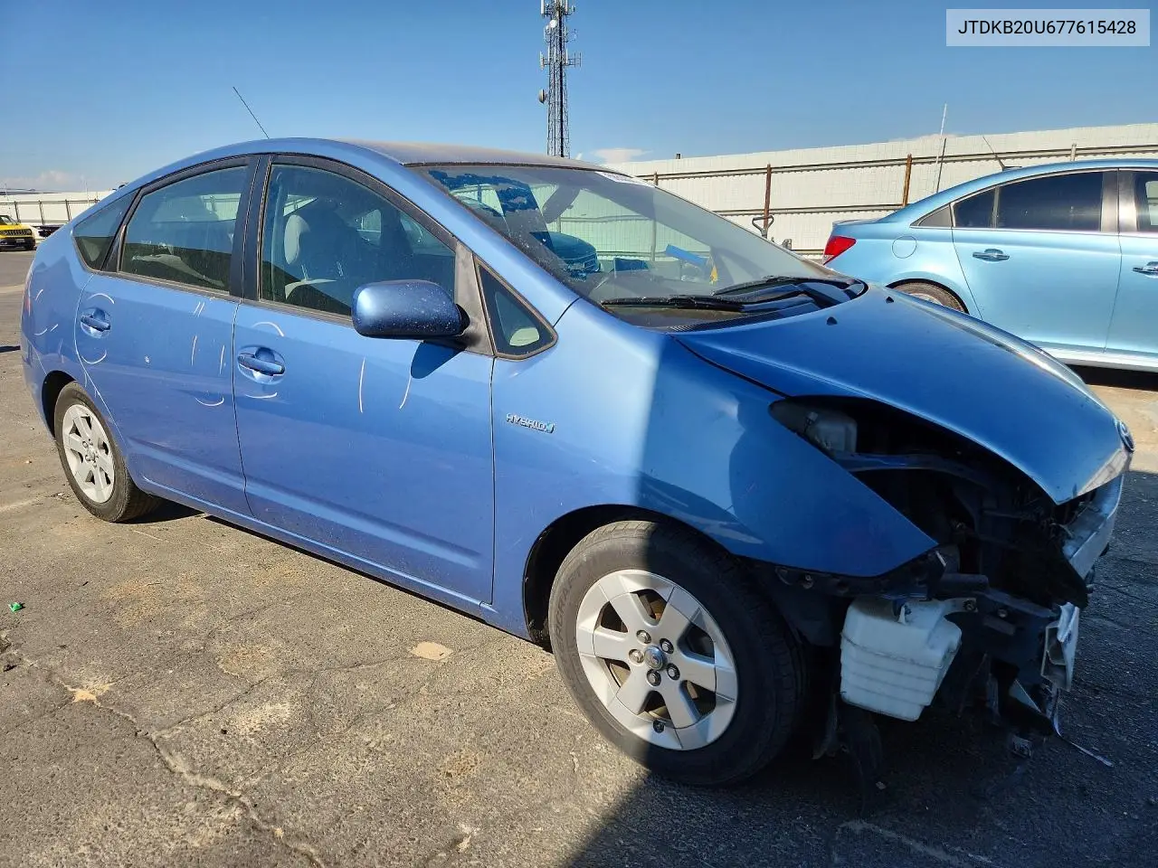 2007 Toyota Prius Base VIN: JTDKB20U677615428 Lot: 56533236
