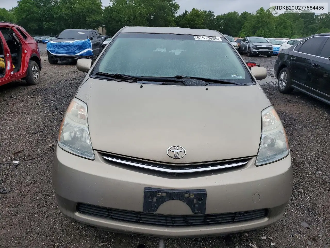 2007 Toyota Prius Base VIN: JTDKB20U277684455 Lot: 57973096