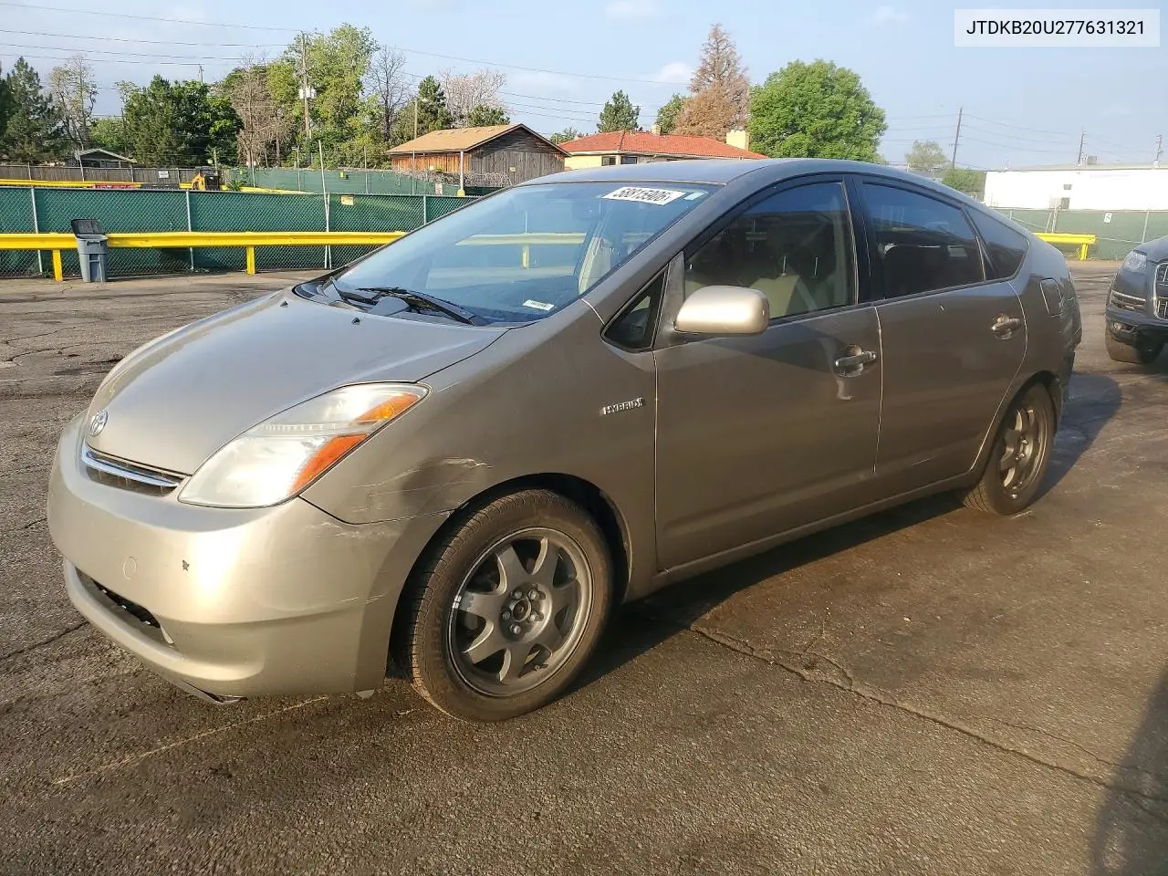 2007 Toyota Prius Touring VIN: JTDKB20U277631321 Lot: 58815906