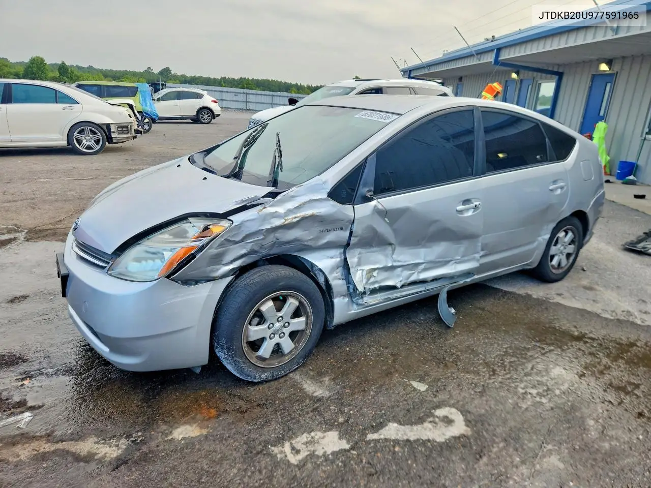 2007 Toyota Prius Base VIN: JTDKB20U977591965 Lot: 62021686