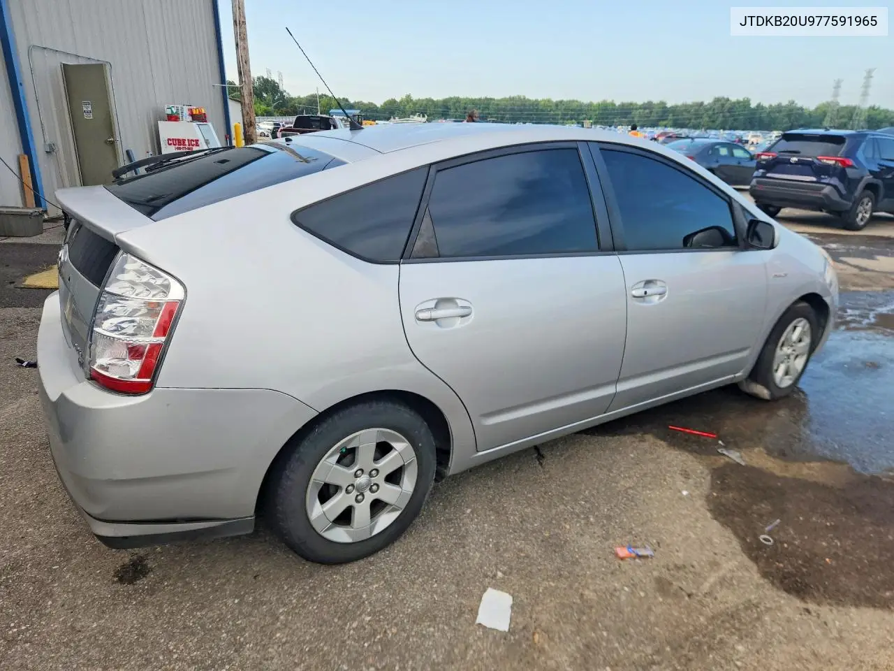 2007 Toyota Prius Base VIN: JTDKB20U977591965 Lot: 62021686